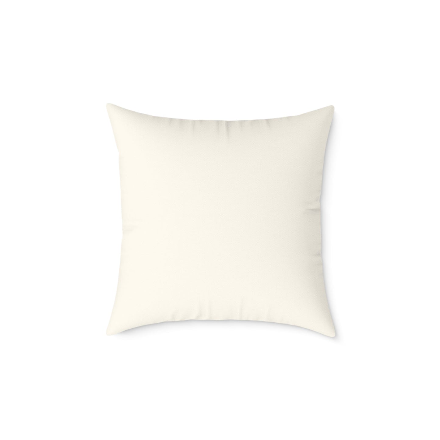 Rerversable Throw Pillow, featuring coastal design on the front with a plain back.