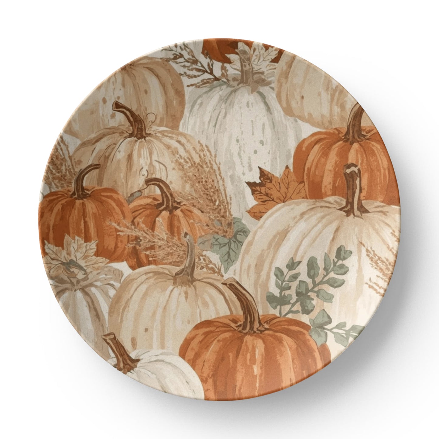 Rustic Fall Pumpkin Dinner Plate Fall Farmhouse Tableware