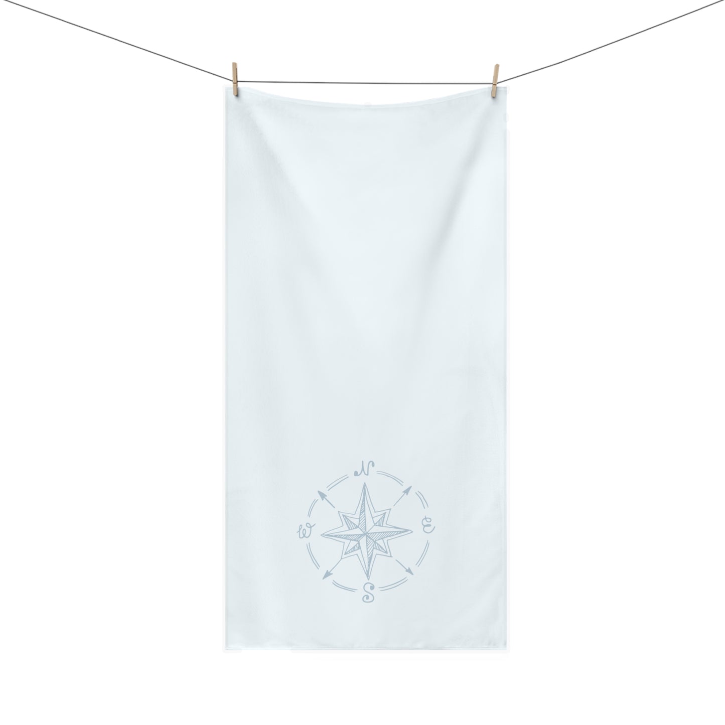 Beach-themed coastal bath towel with sea-inspired colors, ideal for a tropical bathroom look