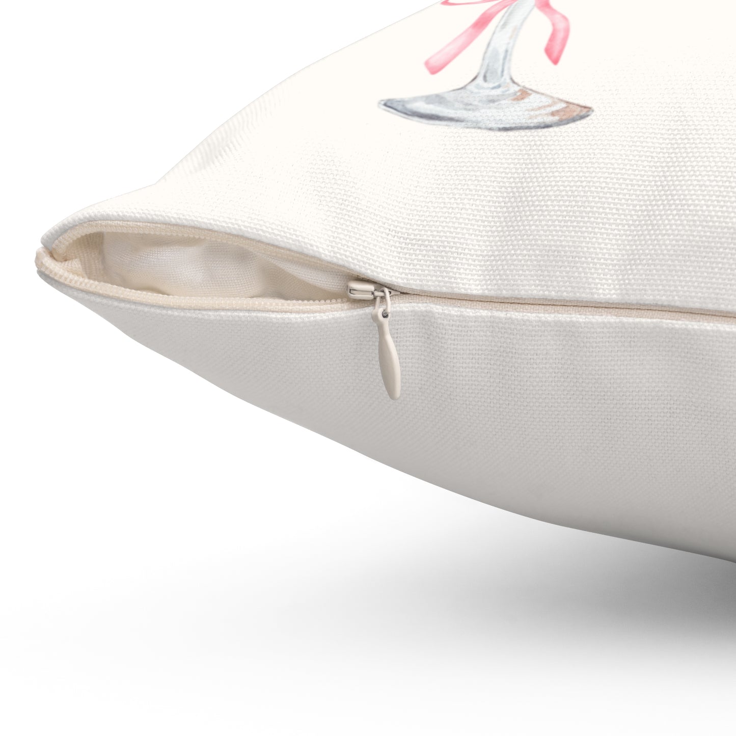 Bright cocktail throw pillow with contemporary design, great for adding fun accents to any room