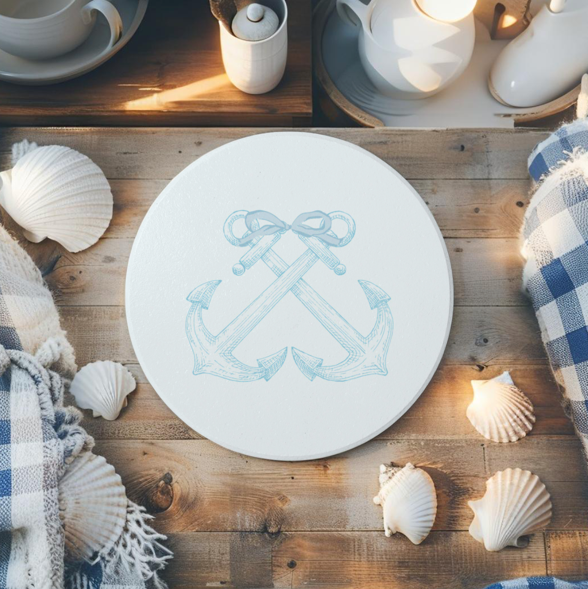 Coastal themed drinkware accessories