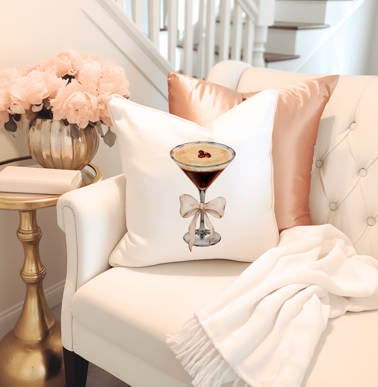 Instagram Worthy Coquette Pillow for bedroom or living room.