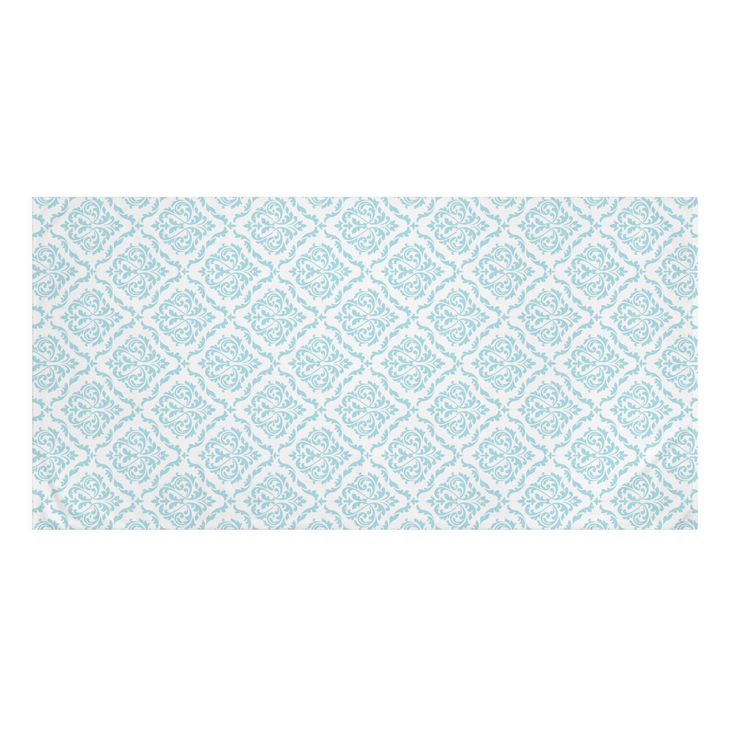 Ocean-inspired damask towel with coastal design for a relaxing bathroom aesthetic