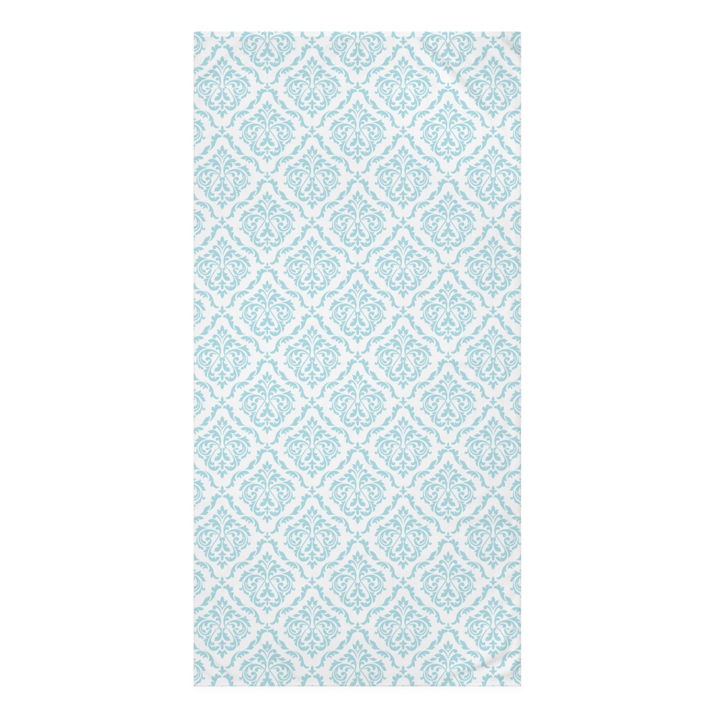 Nautical damask pattern bath towel for coastal home decor and seaside vibes