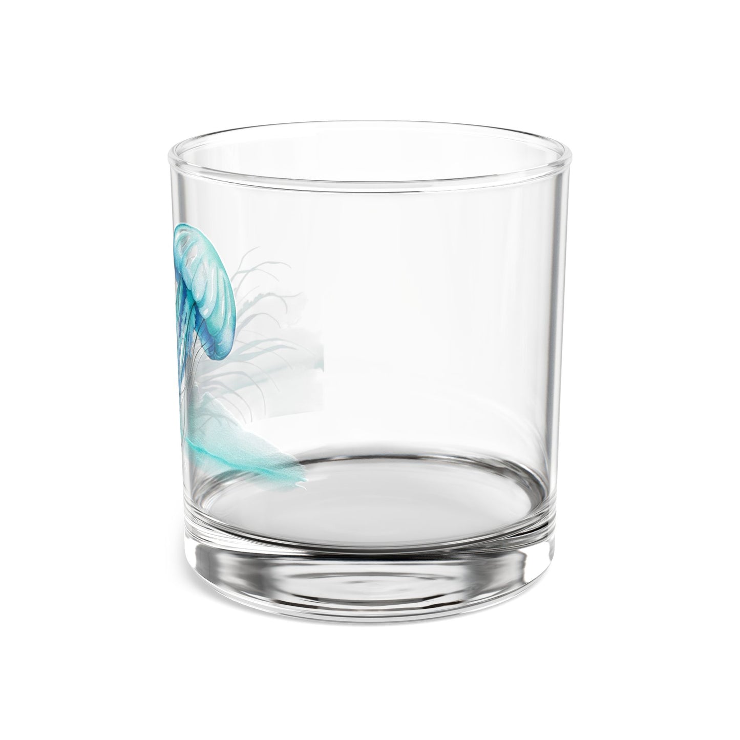 Jellyfish whiskey glass with ocean vibes, perfect coastal-themed gift
