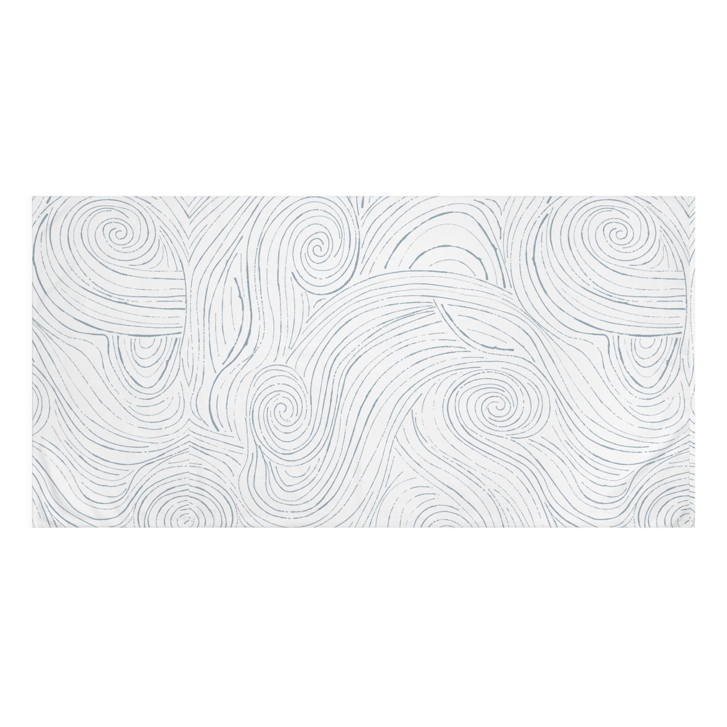 Soft blue striped coastal bath towel, perfect for adding a beachy vibe to your bathroom decor
