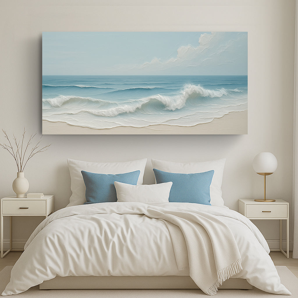 Serene Ocean Wave Coastal Wall Art VIII-2