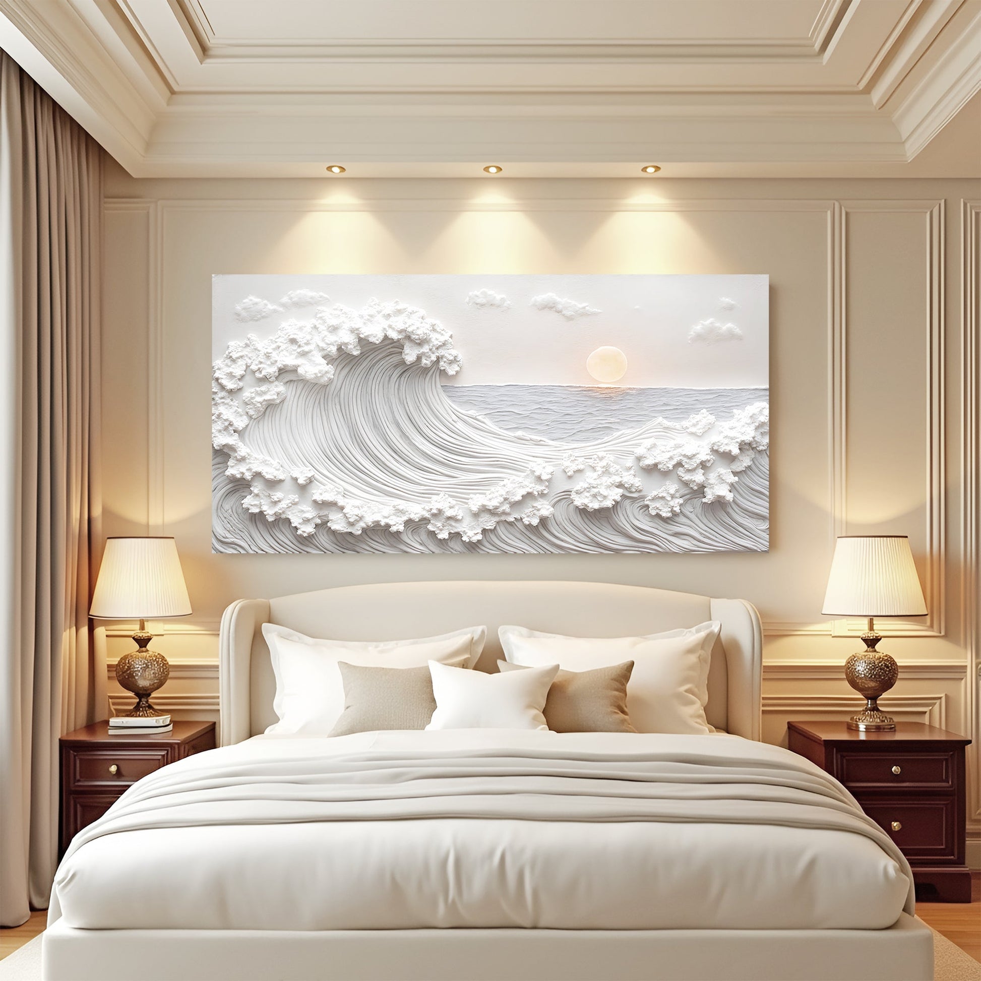 Ocean Waves Abstract Wall Art-2