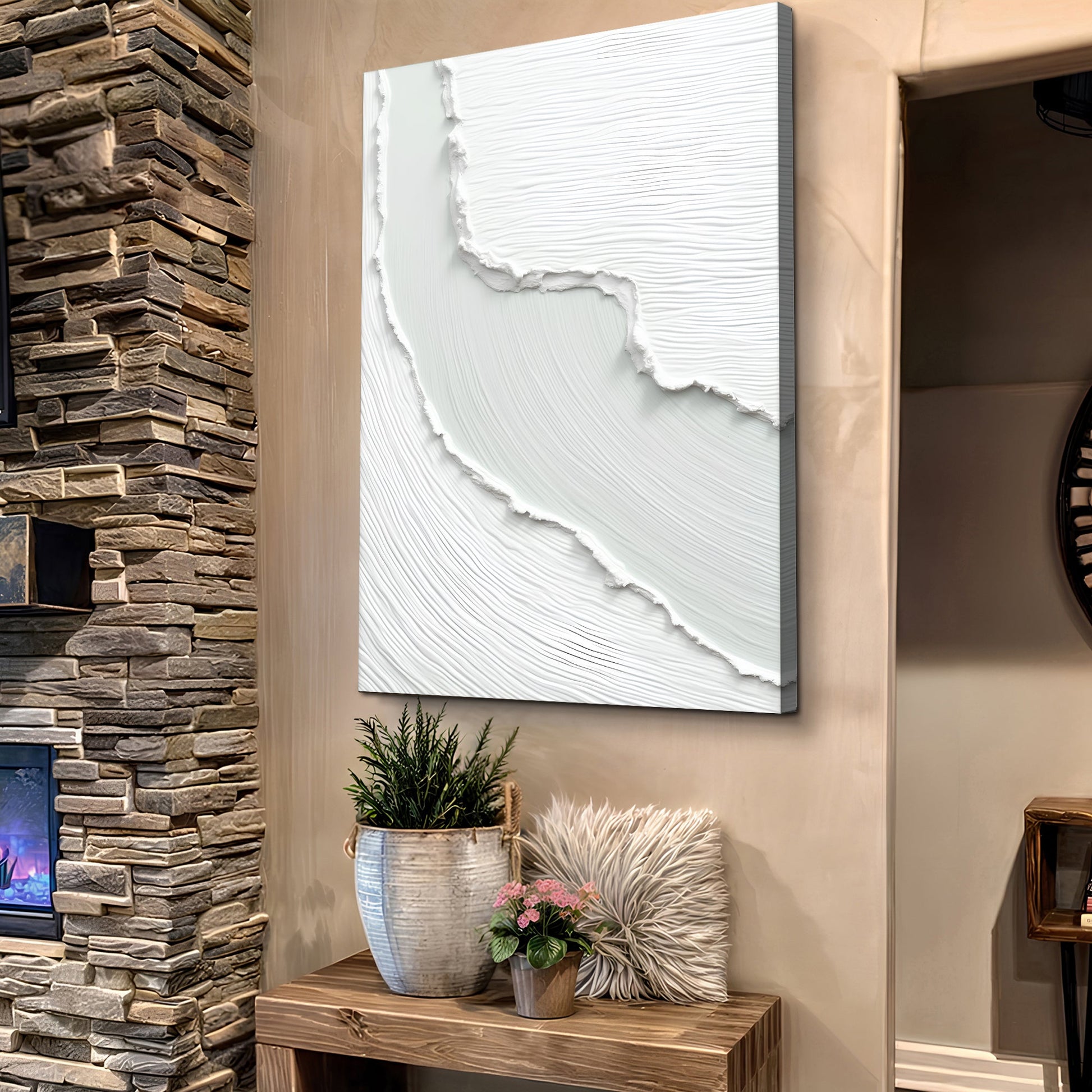 Abstract Minimalist Wave Wall Art-2