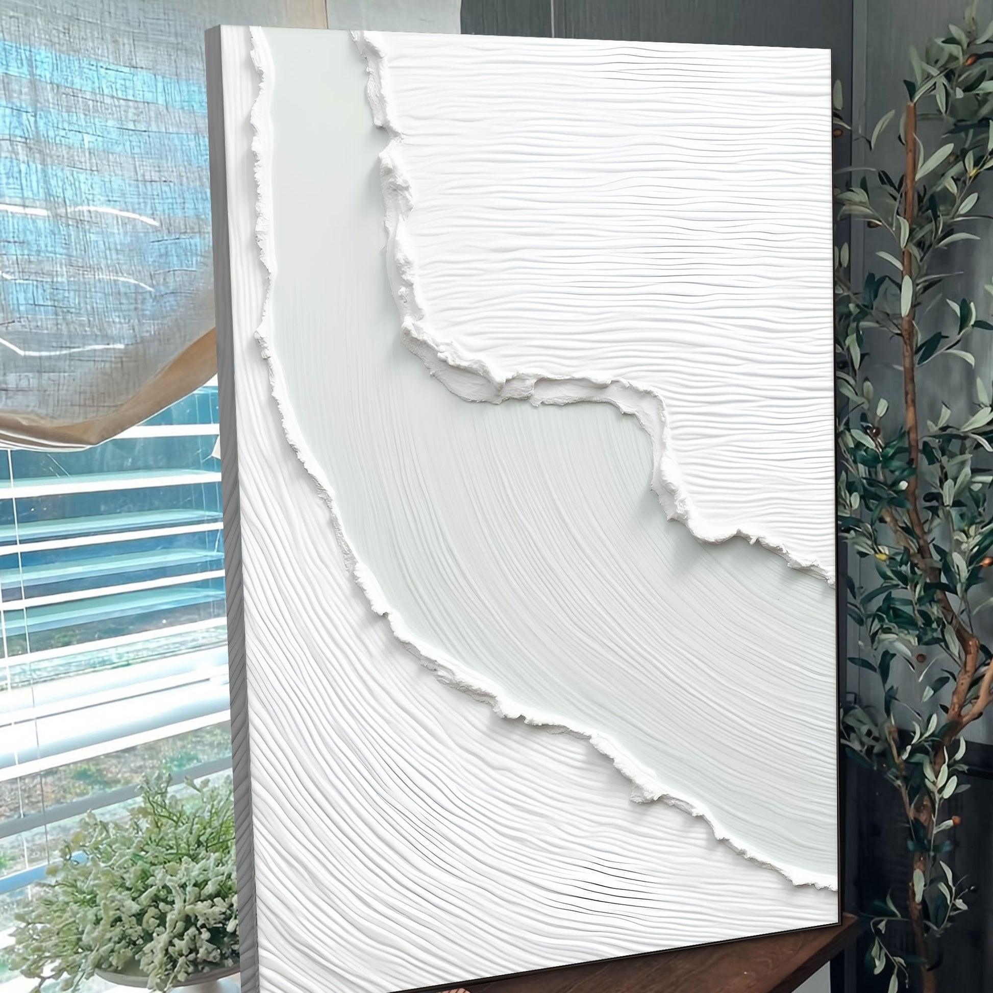 Abstract Minimalist Wave Wall Art-3