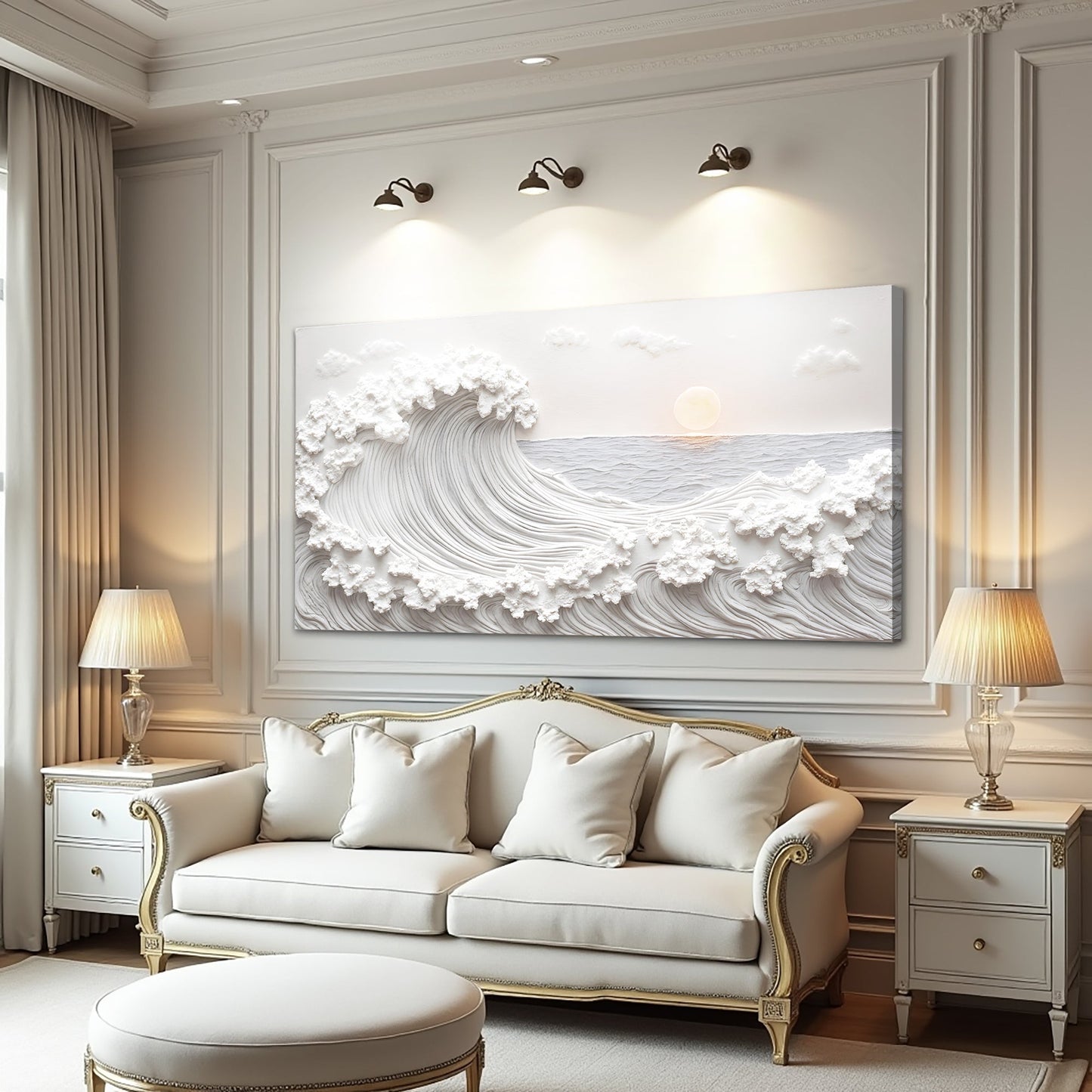 Ocean Waves Abstract Wall Art-4