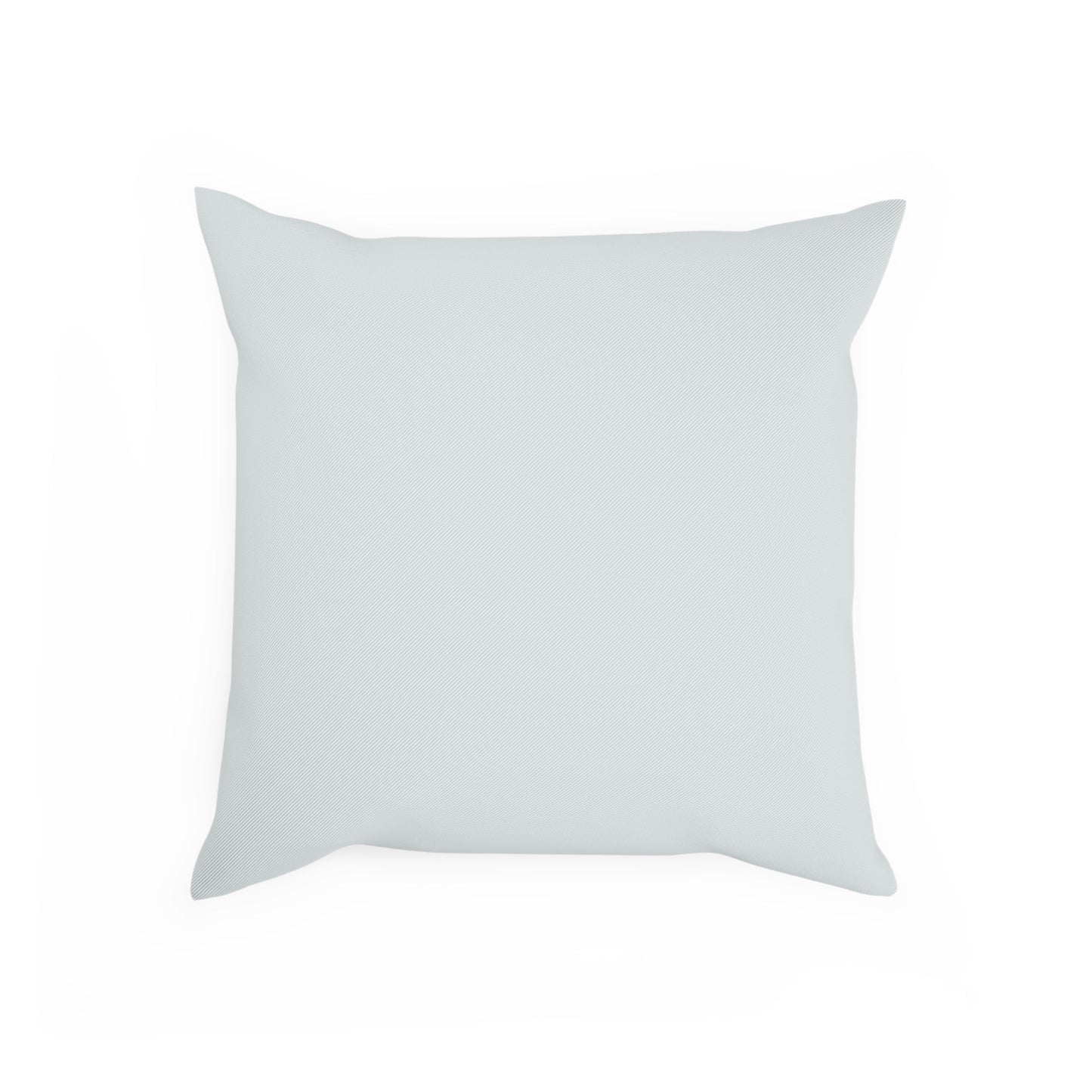 Reversable light blue throw pillow featuring coastal design. 