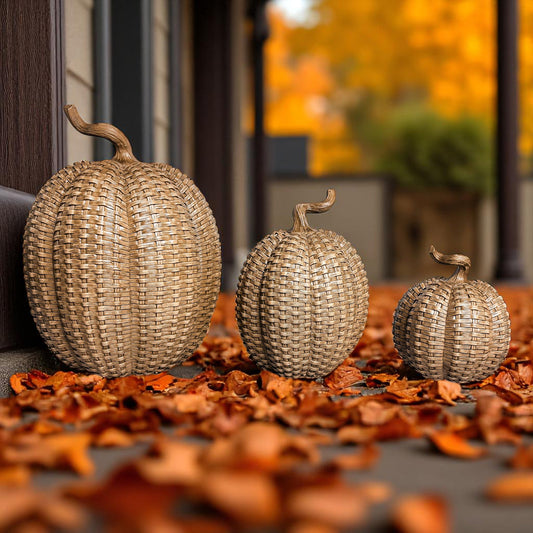 Coastal Rattan Pumpkins