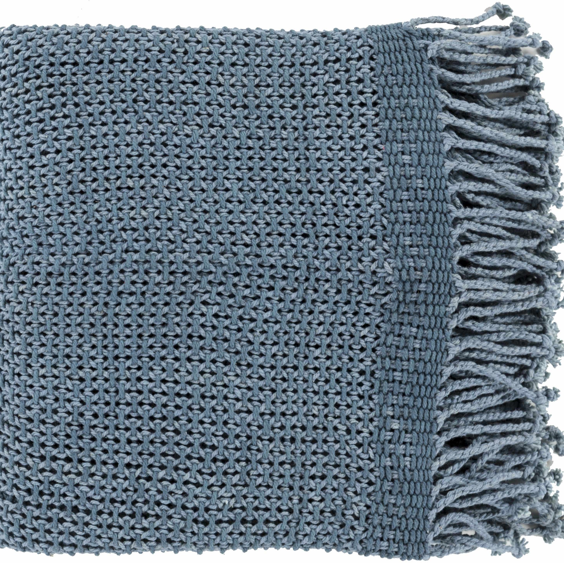 Beach house decor with navy blue throw blanket