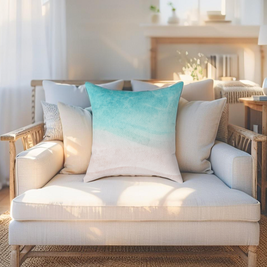 Beach inspired throw pillow perfect for coastal themed home decor.	