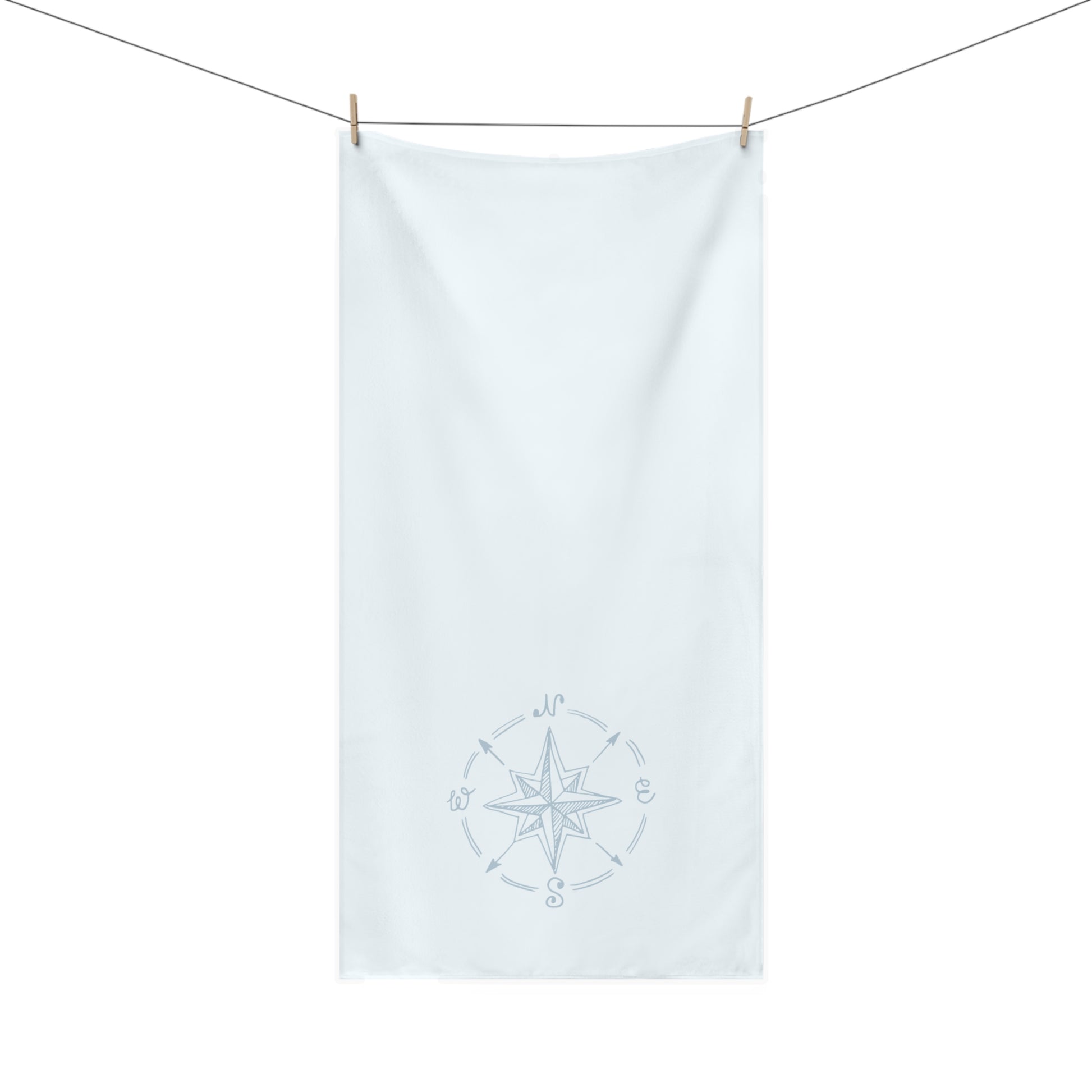 Beach-themed coastal bath towel with sea-inspired colors, ideal for a tropical bathroom look