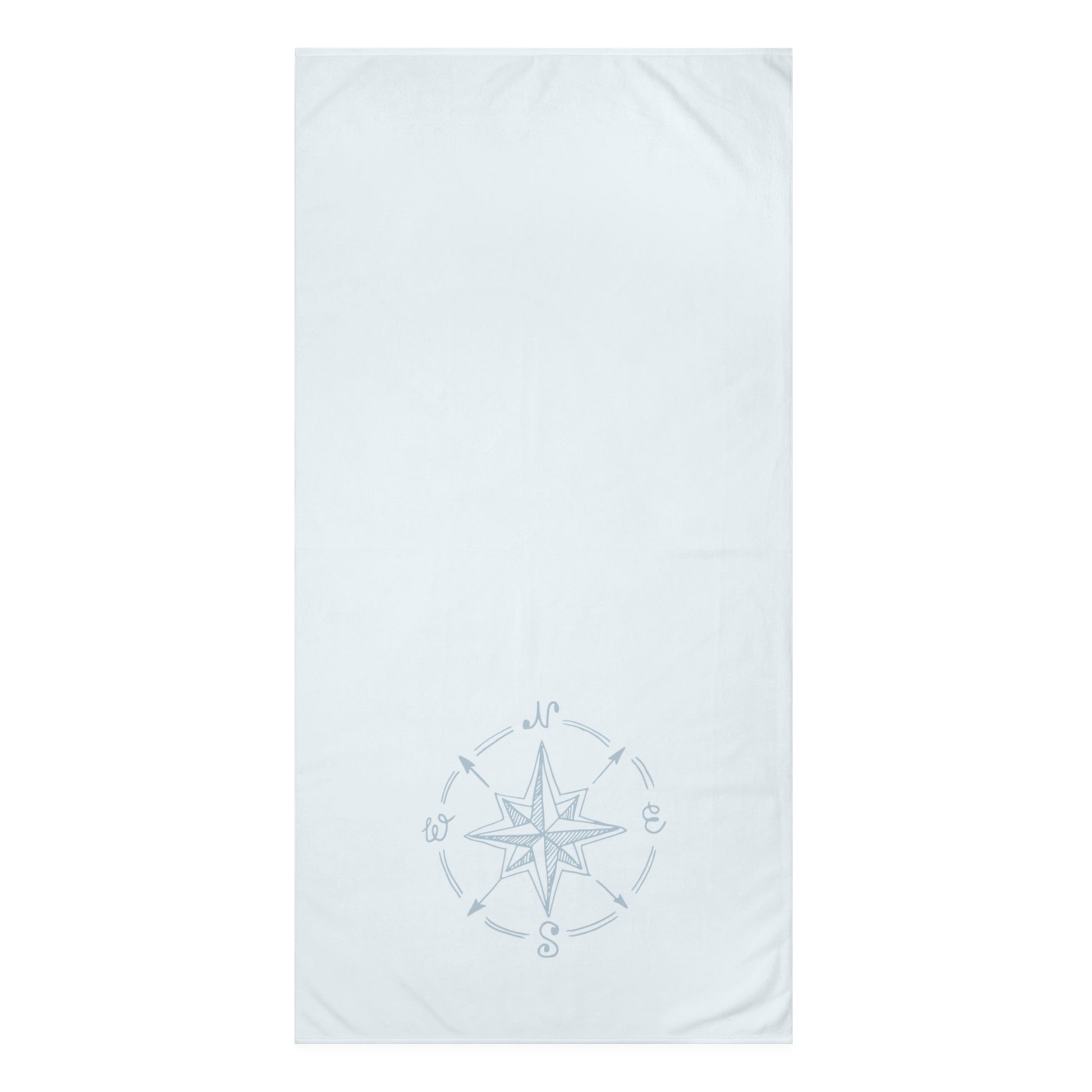 Textured blue coastal bath towel, perfect for adding softness and beach-style charm to your bathroom
