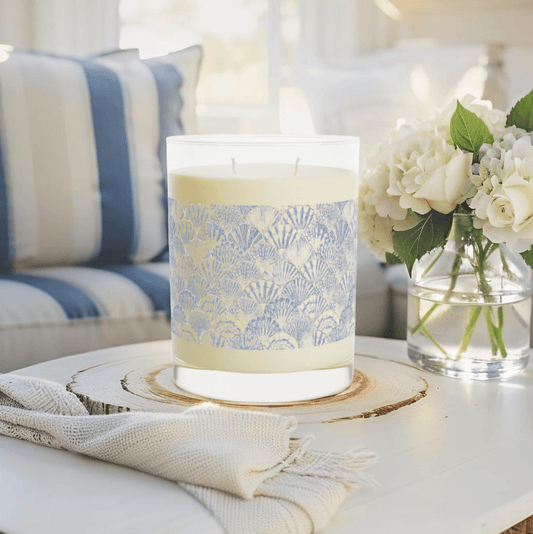 Blue beachy candle for relaxing homes