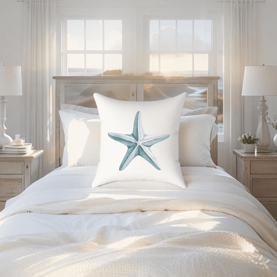 Accent pillow designed to complement your coastal home decor seamlessly