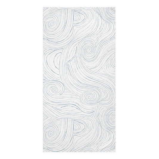 Soft coastal bath towel for a beachy feel, perfect for relaxing in your coastal-inspired bathroom.