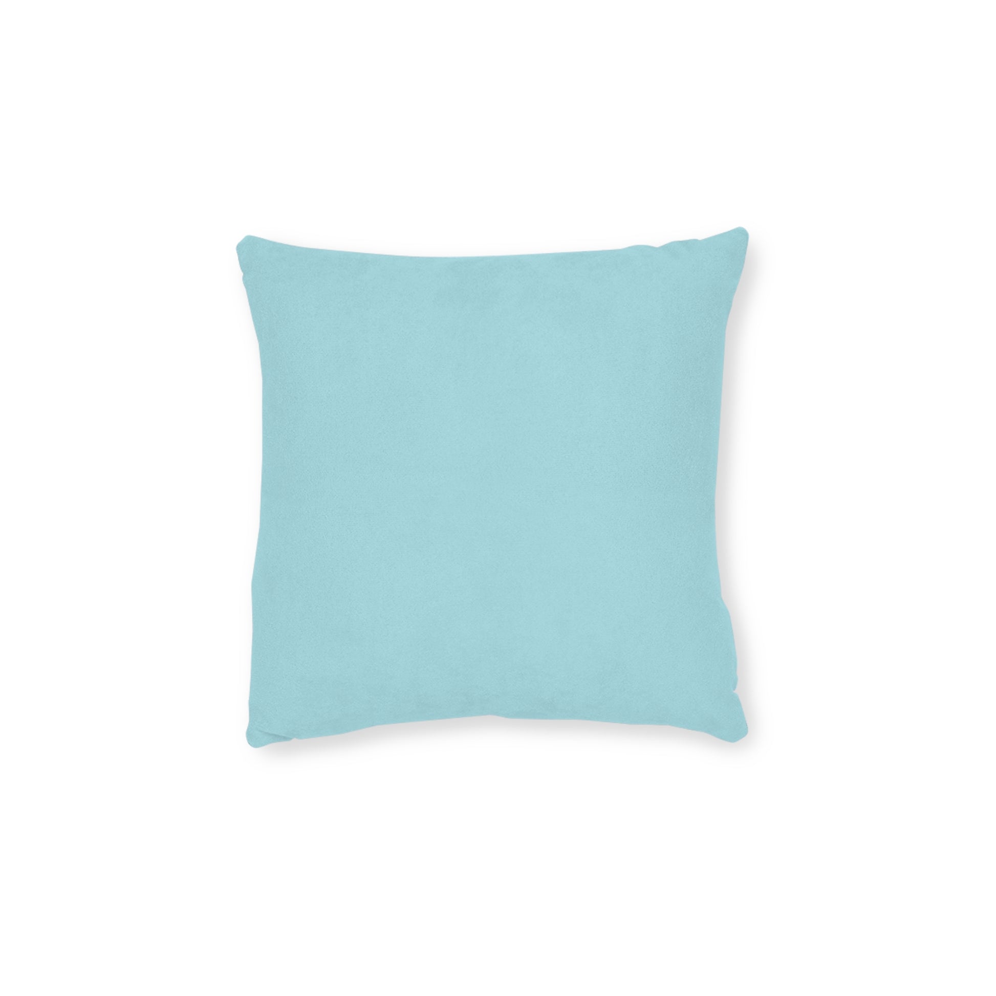 Cozy aqua damask pillow