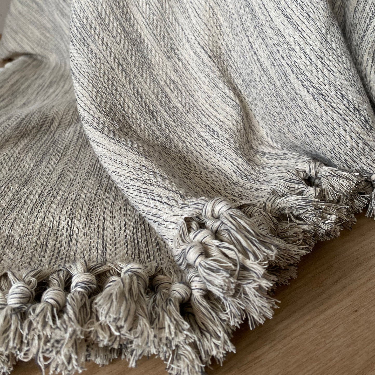 Adana Handmade Cotton Blanket – Coastal Farmhouse Throw, Sustainable Turkish Blanket, 100% Cotton Lightweight Throw for Home & Beach