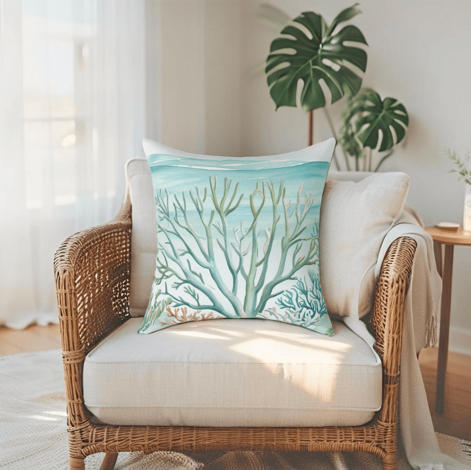 Ocean-inspired throw pillow that instantly upgrades your sofa or bed decor