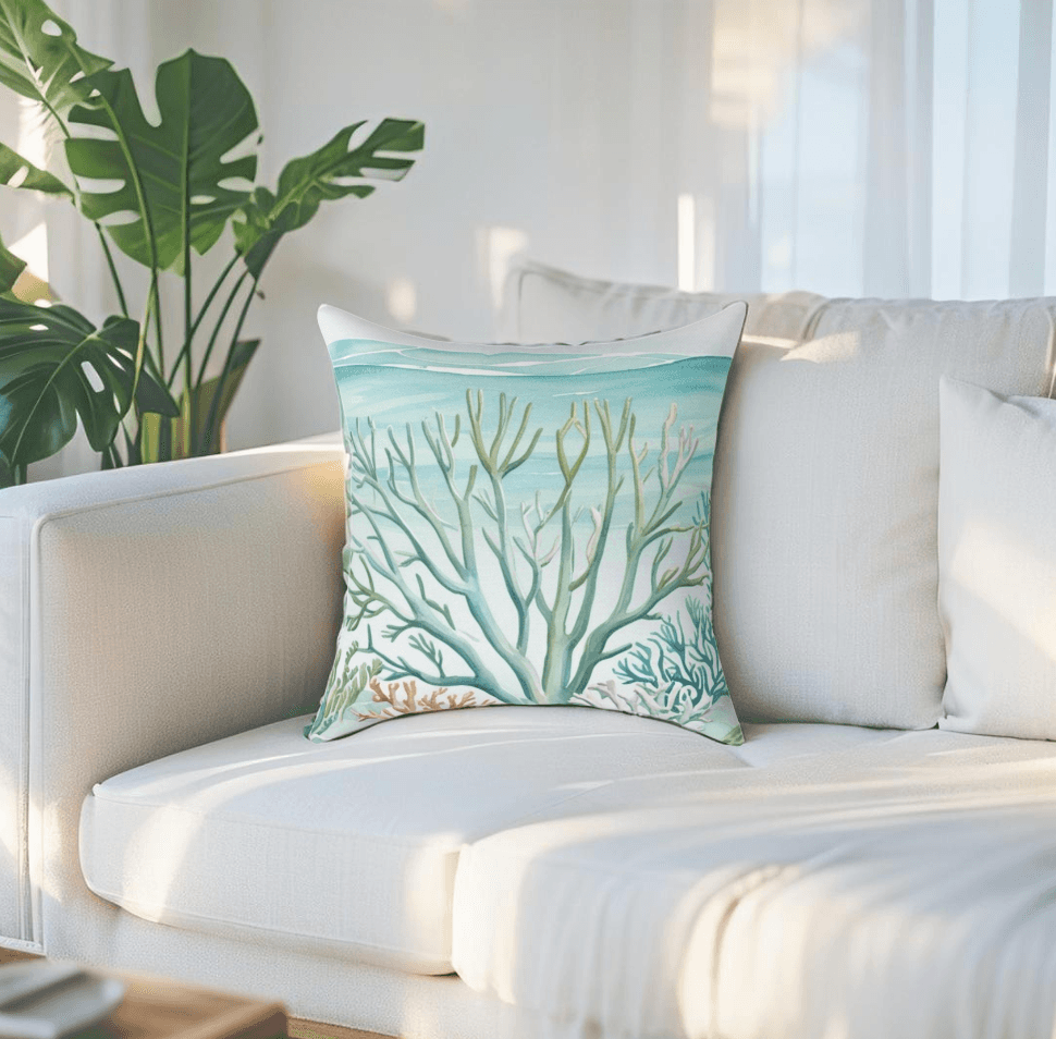 Bring ocean vibes into your nautical-themed room with this stylish pillow