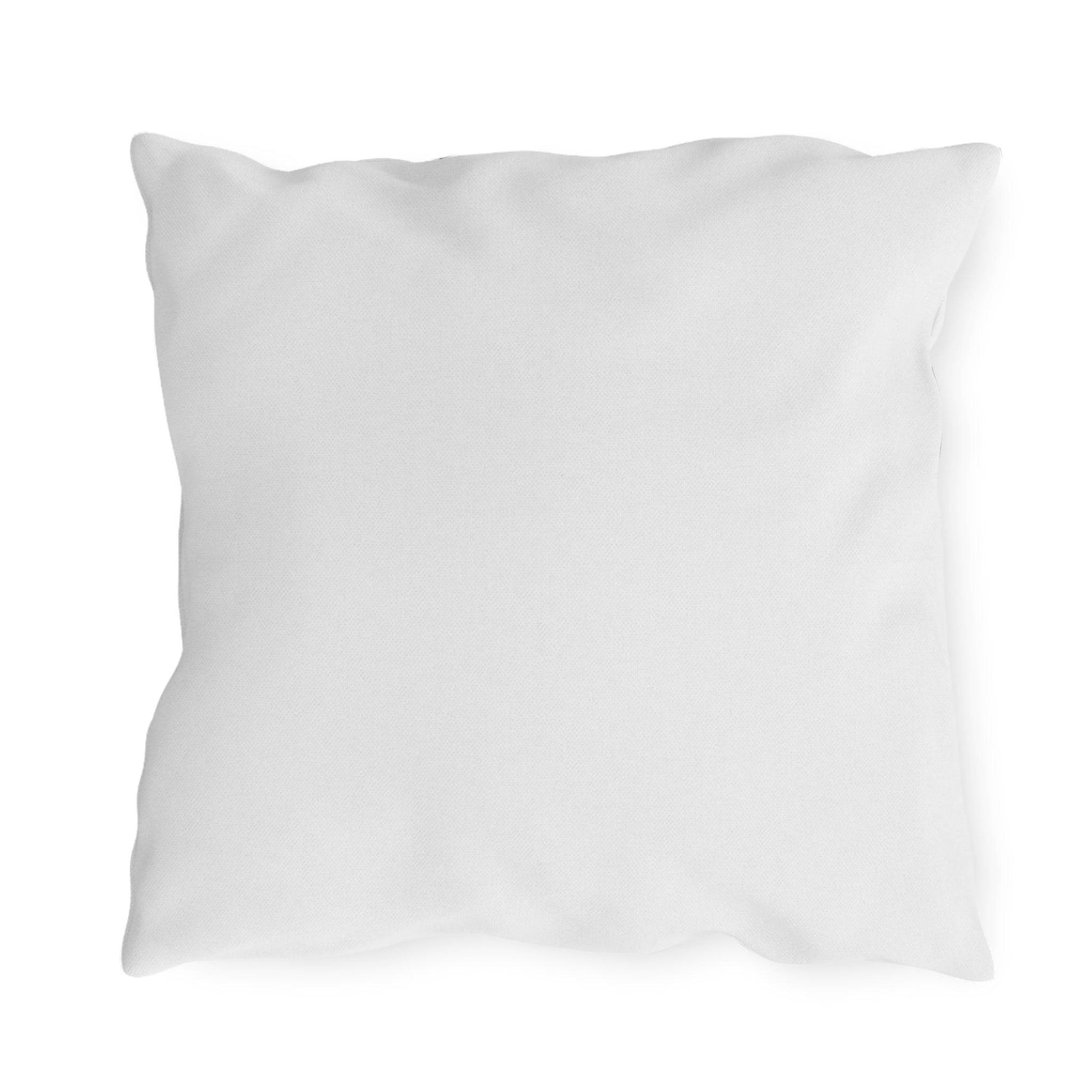 Beach-themed throw pillow made for outdoor durability and visual appeal
