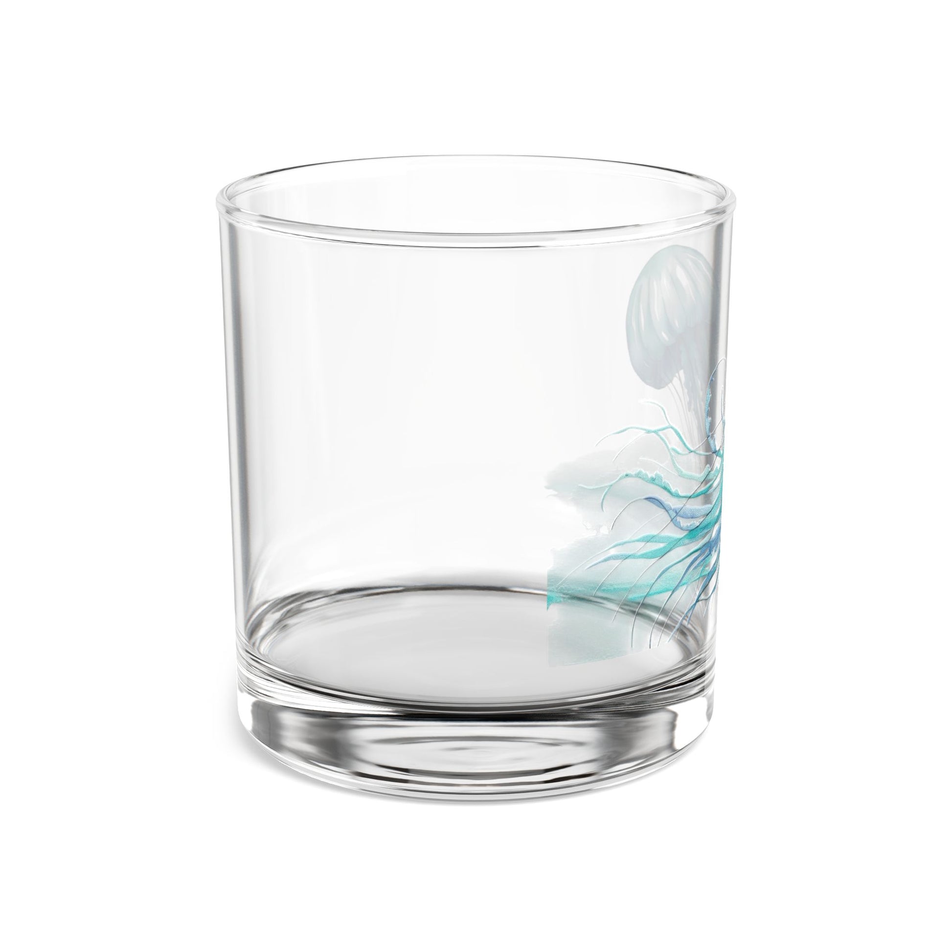 Sea creature themed rocks glass for home bar or beach house décor
